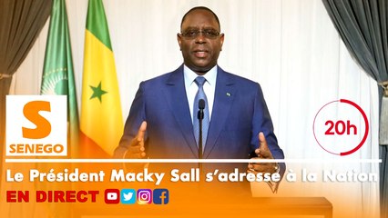 En direct: Suivez les annonces du Président Macky Sall à partir de 20H sur Senego TV