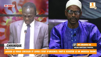 Direct : Laisser le virus circuler et lever l'état d'urgence: faut -il écouter le Dr Moussa Thior