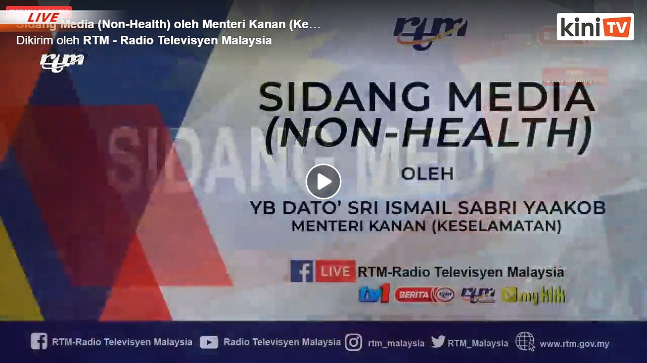 LIVE: Covid-19 situation update by Health DG Dr Noor Hisham Abdullah