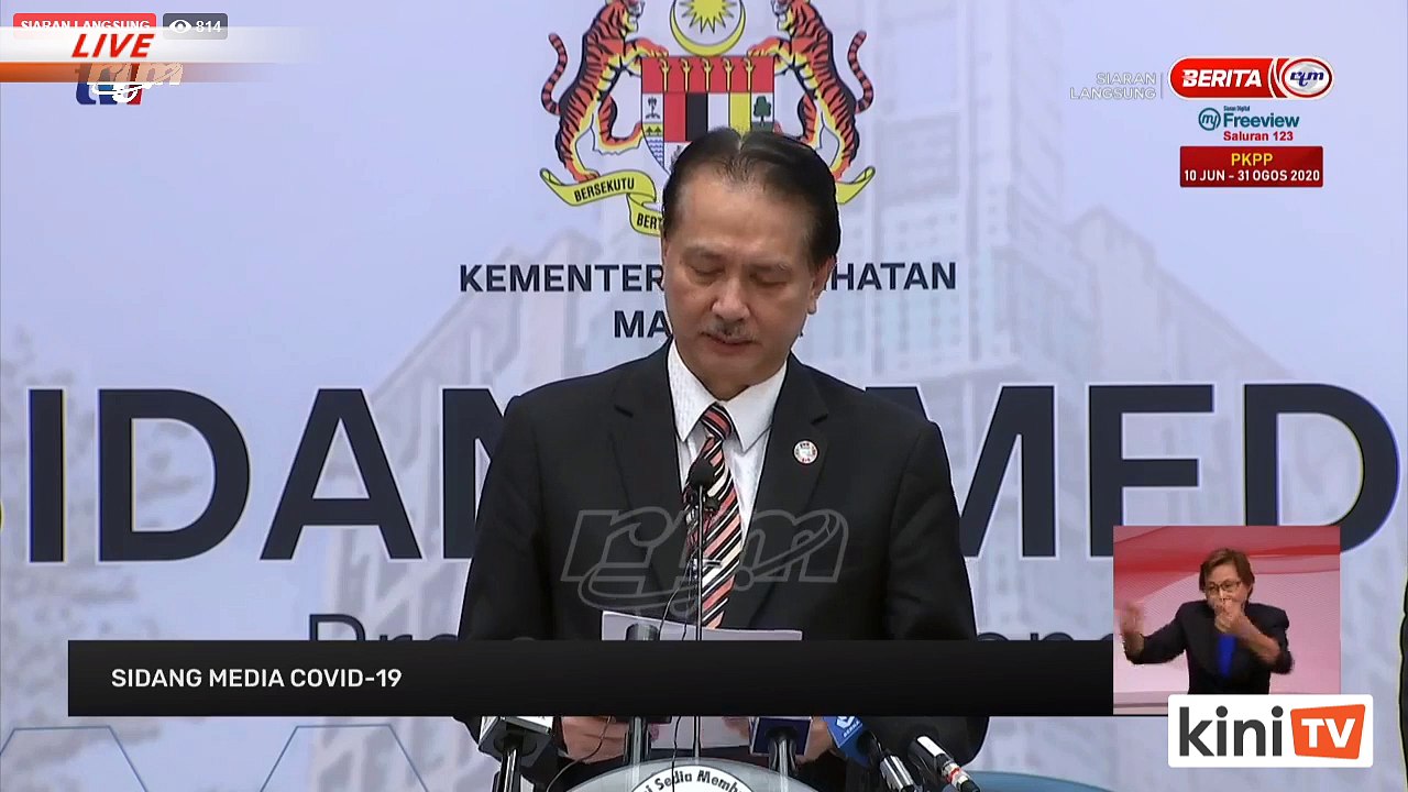 LIVE: Covid-19 situation update by Health DG Dr Noor Hisham Abdullah