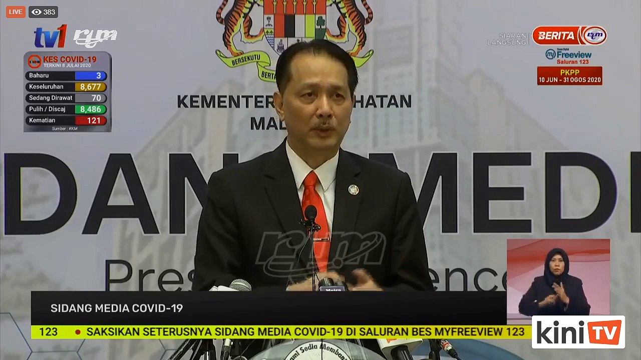 LIVE: Covid-19 situation update by Health DG Dr Noor Hisham Abdullah