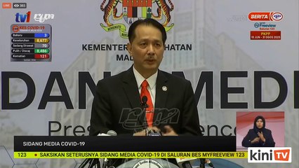 LIVE: Covid-19 situation update by Health DG Dr Noor Hisham Abdullah