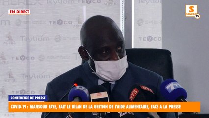 En direct sur Senego TV – Gestion aide alimentaire : Mansour Faye fait le bilan