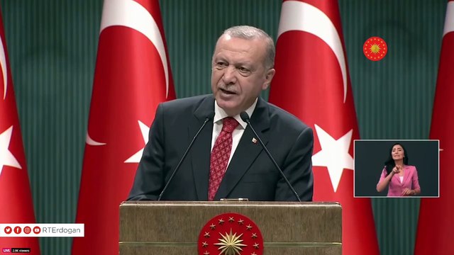 Cumhurbaşkanı Erdoğan, yeni Koronavirüs tedbirlerini açıklıyor