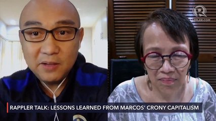WATCH: #RapplerTalk with Ronald Mendoza on lessons learned from Marcos' crony capitalism