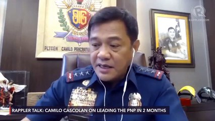 Rappler Talk: Camilo Cascolan on leading the PNP for 2 months