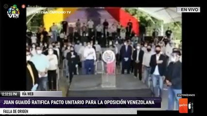 EN VIVO - Presentación de pacto unitario