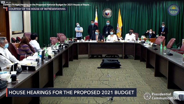 House budget hearing for DSWD for 2021 fiscal year