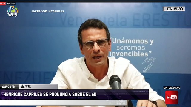 EN VIVO - Pronunciamiento de Henrique Capriles