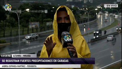 EN VIVO - Se registran fuertes precipitaciones en Caracas