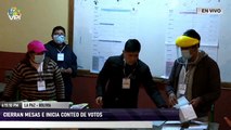 EN VIVO - Inicia conteo de votos de la Primera vuelta en las elecciones presidenciales en Bolivia