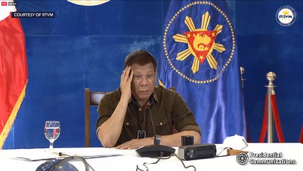 President Rodrigo Duterte's recorded message to the nation |  aired Tuesday, October 27