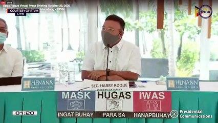 Harry Roque virtual press briefing | Thursday, October 29