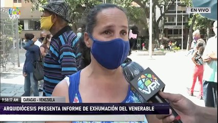 En Vivo -  Feligreses se concentran en oración por José Gregorio Hernández