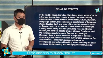 Press Briefing: Typhoon Rolly (Goni) update | Sunday, November 1