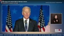 US Elections: Joe Biden goes live
