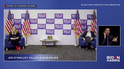 Election protection briefing by Joe Biden's campaign team