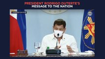 President Duterte's recorded message to the nation | Monday, May 31