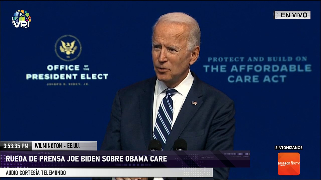En Vivo desde Wilmington - Rueda de prensa Joe Biden sobre Obama Care