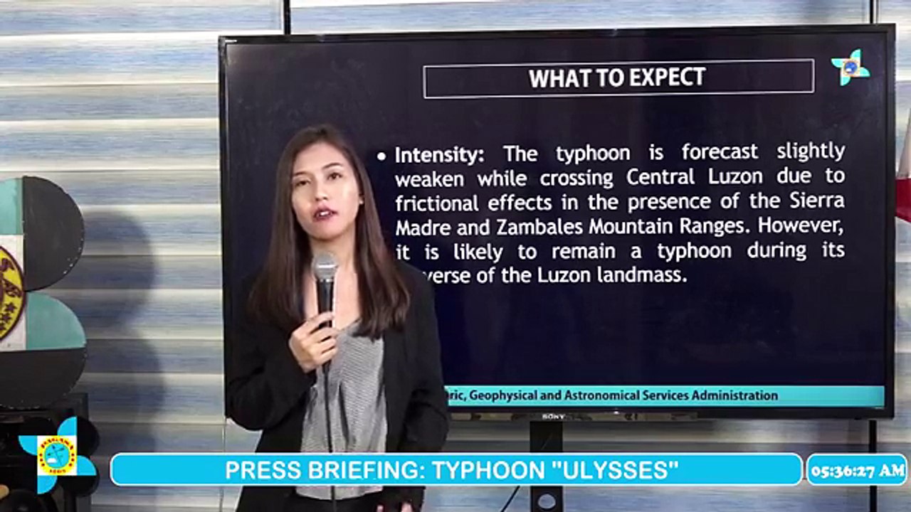 Press Briefing: Typhoon Ulysses (Vamco) 5am update | Thursday, November 12