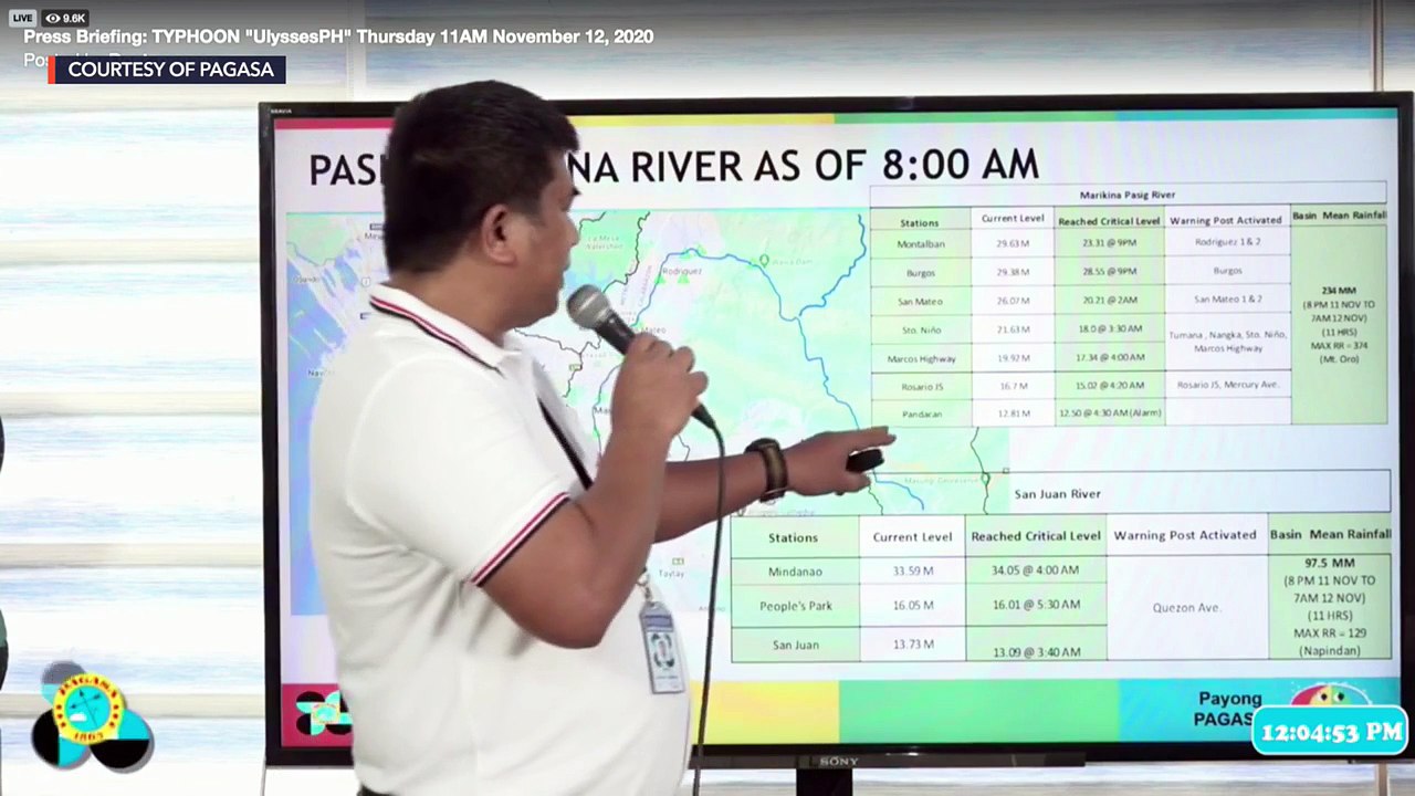 Typhoon Ulysses (Vamco) 11am update | Thursday, November 12