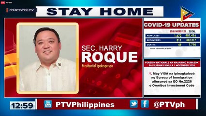 Laging Handa public briefing | Thursday, November 12