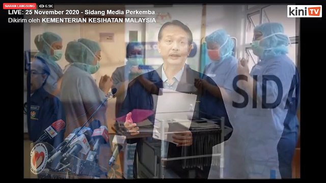 LIVE: Covid-19 situation update by Health DG Dr Noor Hisham Abdullah