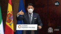 Comparecencia conjunta de Pedro Sánchez, y del presidente de Italia, Giuseppe Conte, en el Palacio de la Almudaina, en directo