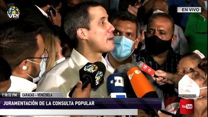 En Vivo - Guaidó se pronuncia luego de la juramentación de la consulta popular