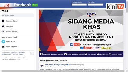 LIVE: Perkembangan terkini Covid-19 oleh Kementerian Kesihatan