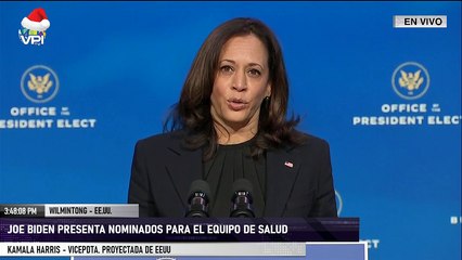 En Vivo desde Wilmington - Joe Biden presenta nominados para el equipo de salud