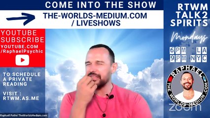 Talk2Spirits with supernatural expert Raphaël Pathé aka RAPHAEL THE WORLDS MEDIUM