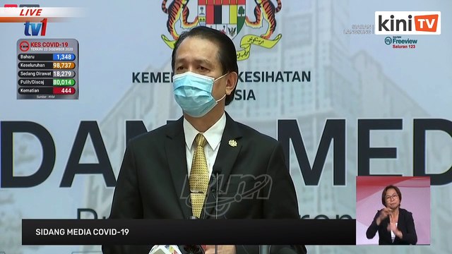 LIVE: Perkembangan terkini Covid-19 oleh Kementerian Kesihatan