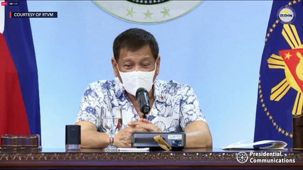 President Rodrigo Duterte's recorded message to the nation | Wednesday, January 13