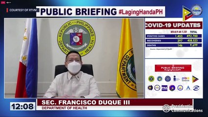 Laging Handa public briefing | Thursday, January 14