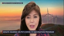 Senate hearing on the Philippines' COVID-19 vaccination program