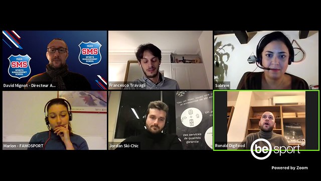 SMS- Webinaire : L'entrepreneuriat dans le sport