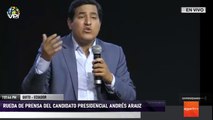 En Vivo desde Ecuador - Rueda de prensa del candidato presidencial Andrés Arauz