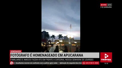 Ao Vivo: Amigos e familiares prestam homenagem para o fotógrafo Juliano Silva