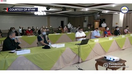 Duterte at #AuringPH situation briefing in Tandag City, Surigao del Sur