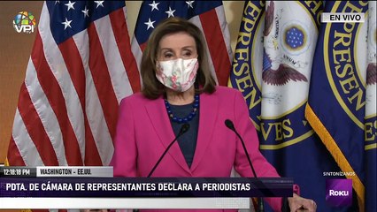 En Vivo desde Washington - Pdta. de cámara de representante Nancy Pelosi declara a periodistas