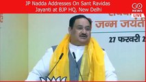 JP Nadda Addresses On Sant Ravidas  Jayanti at BJP HQ, New Delhi