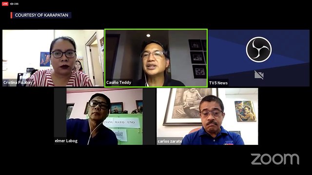 Press conference regarding the killings and arrests in CALABARZON