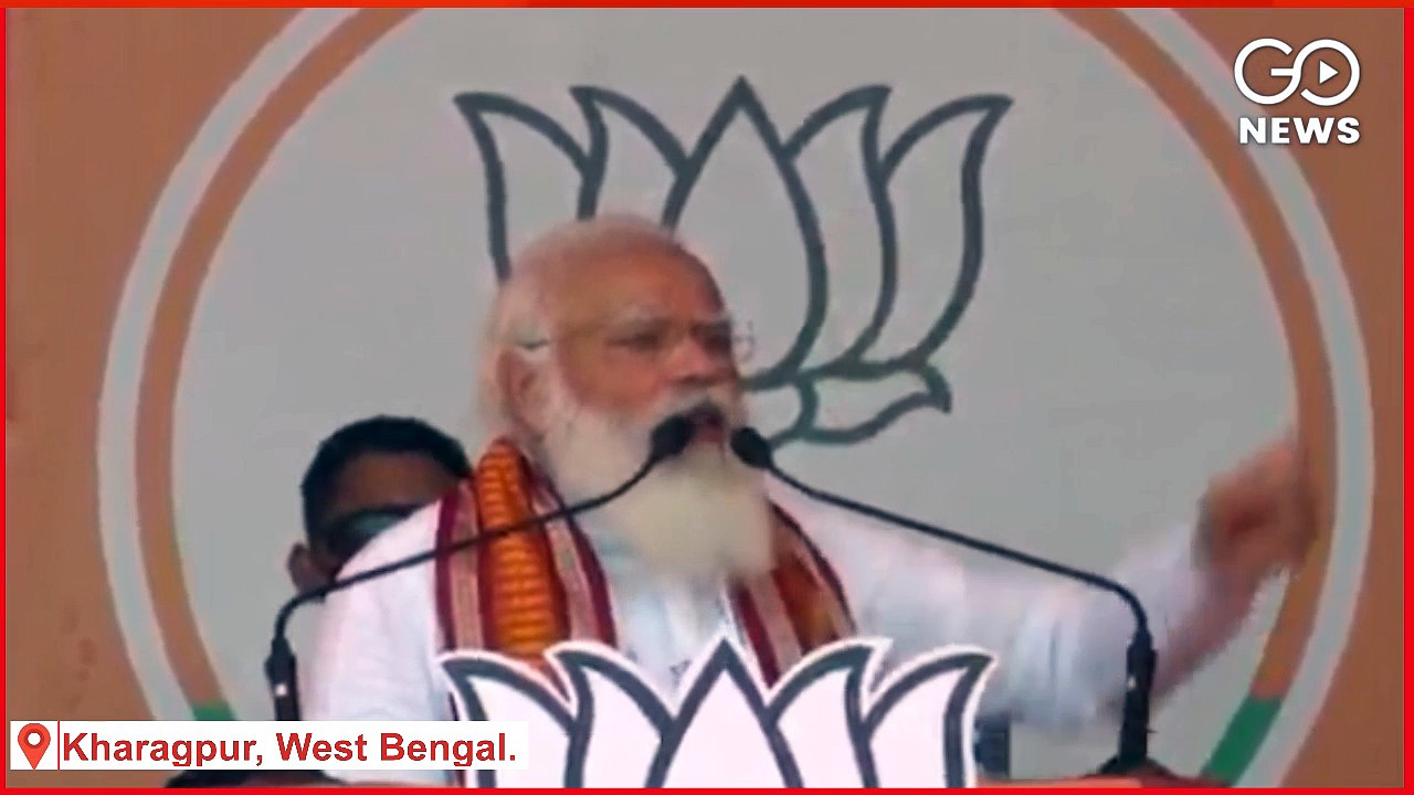 #BengalElection2021: PM @narendramodi addresses public meeting at #Kharagpur