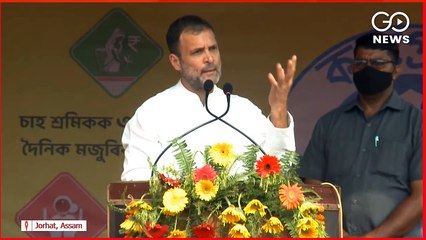 #AssamElections2021: @RahulGandhi addresses a public meeting in #Jorhat, #Assam