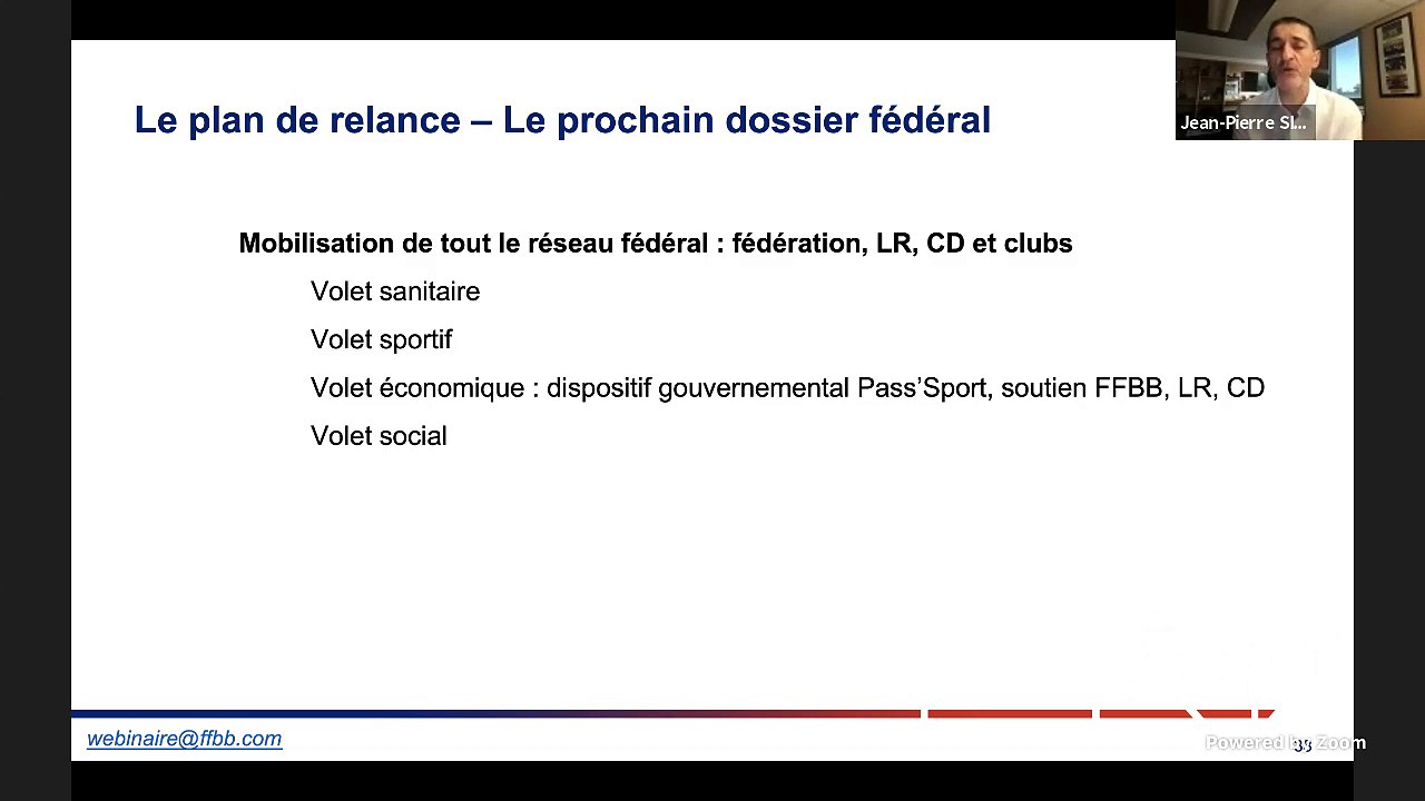 FFBB - Webinaire de présentation aux clubs