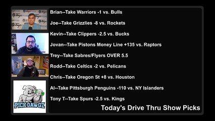Live Free Picks Drive Thru Show NBA CBB NHL Picks 3-29-2021