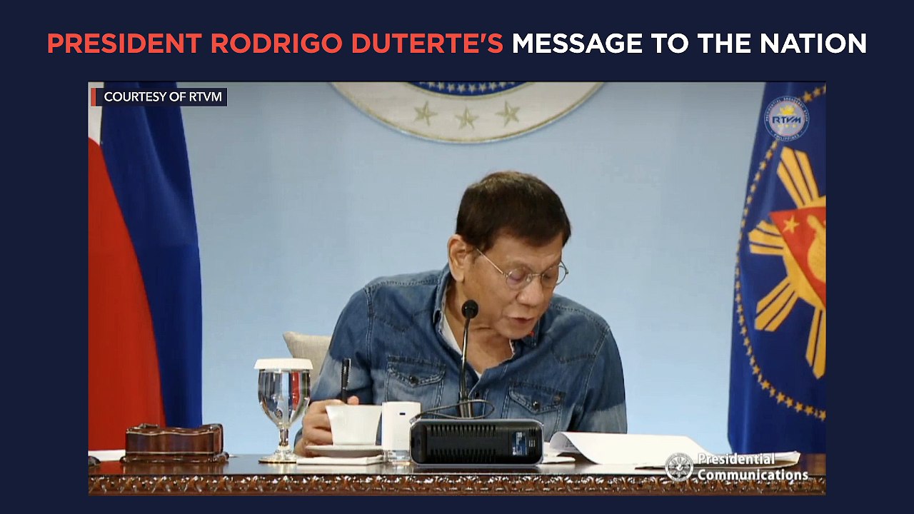 President Duterte's recorded message to the nation | Monday, April 12