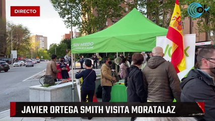 Directo: Javier Ortega Smith visita Moratalaz