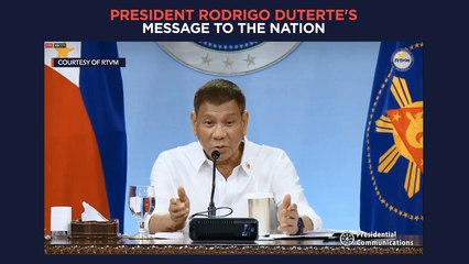 President Duterte's recorded message to the nation | Wednesday, April 21